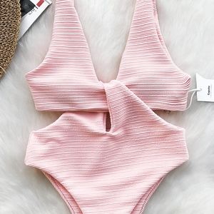 NWT Cupshe Shine for U One-Piece Swimsuit Size L